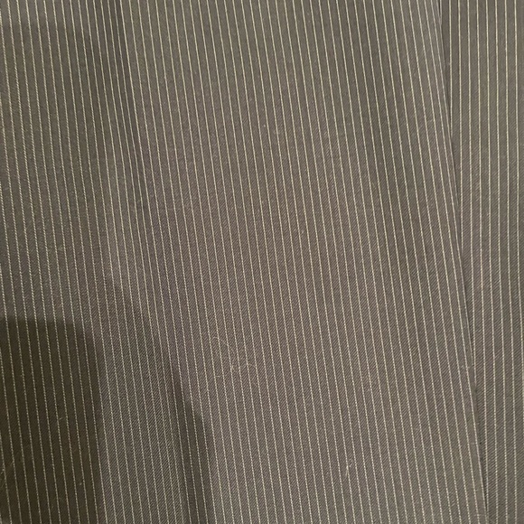 Men’s navy blue trousers with very thin  white pinstripes - Picture 3 of 3